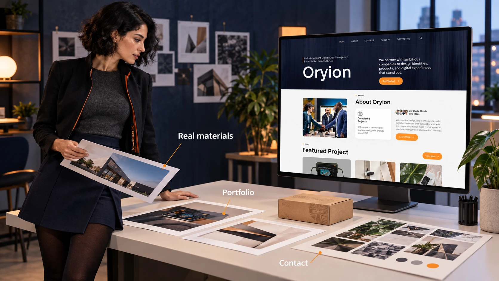 Practical agency homepage build in the ThemeForest Oryion style