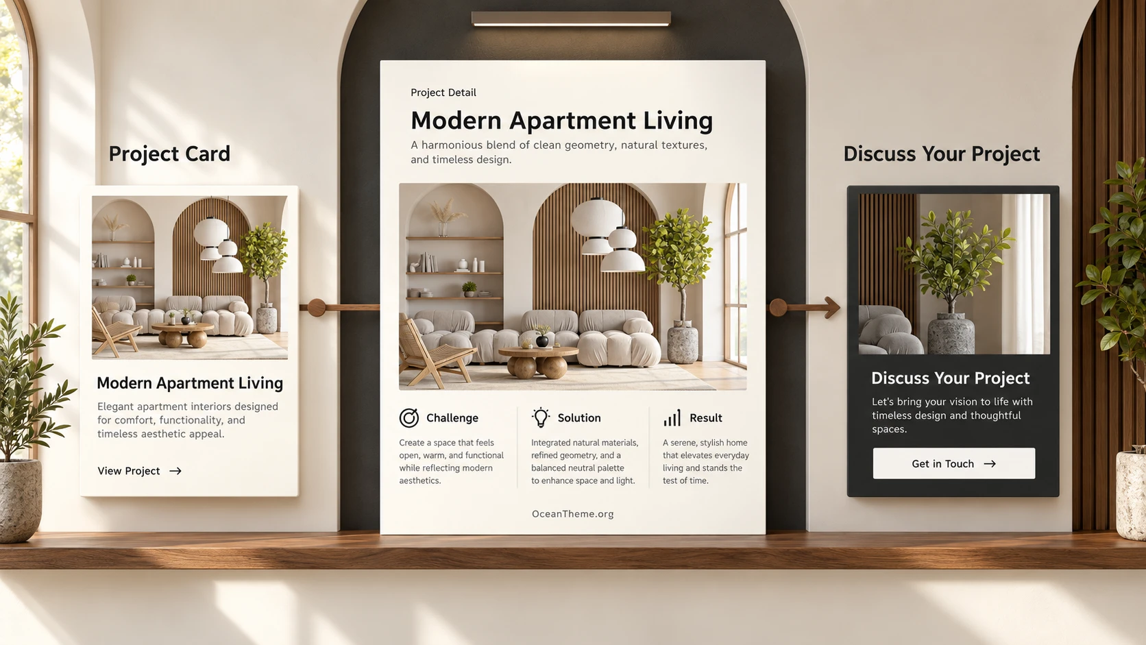 A ThemeForest Spectra project card and detail page, with the visual hierarchy checked
