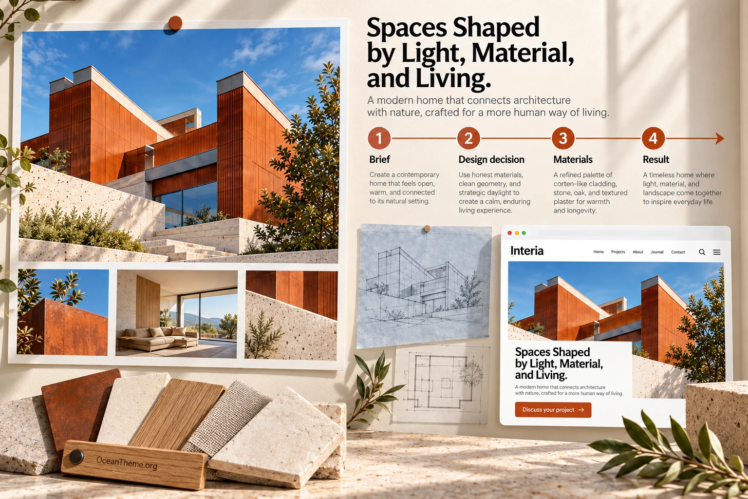 Publishing an interior design project in ThemeForest Interia