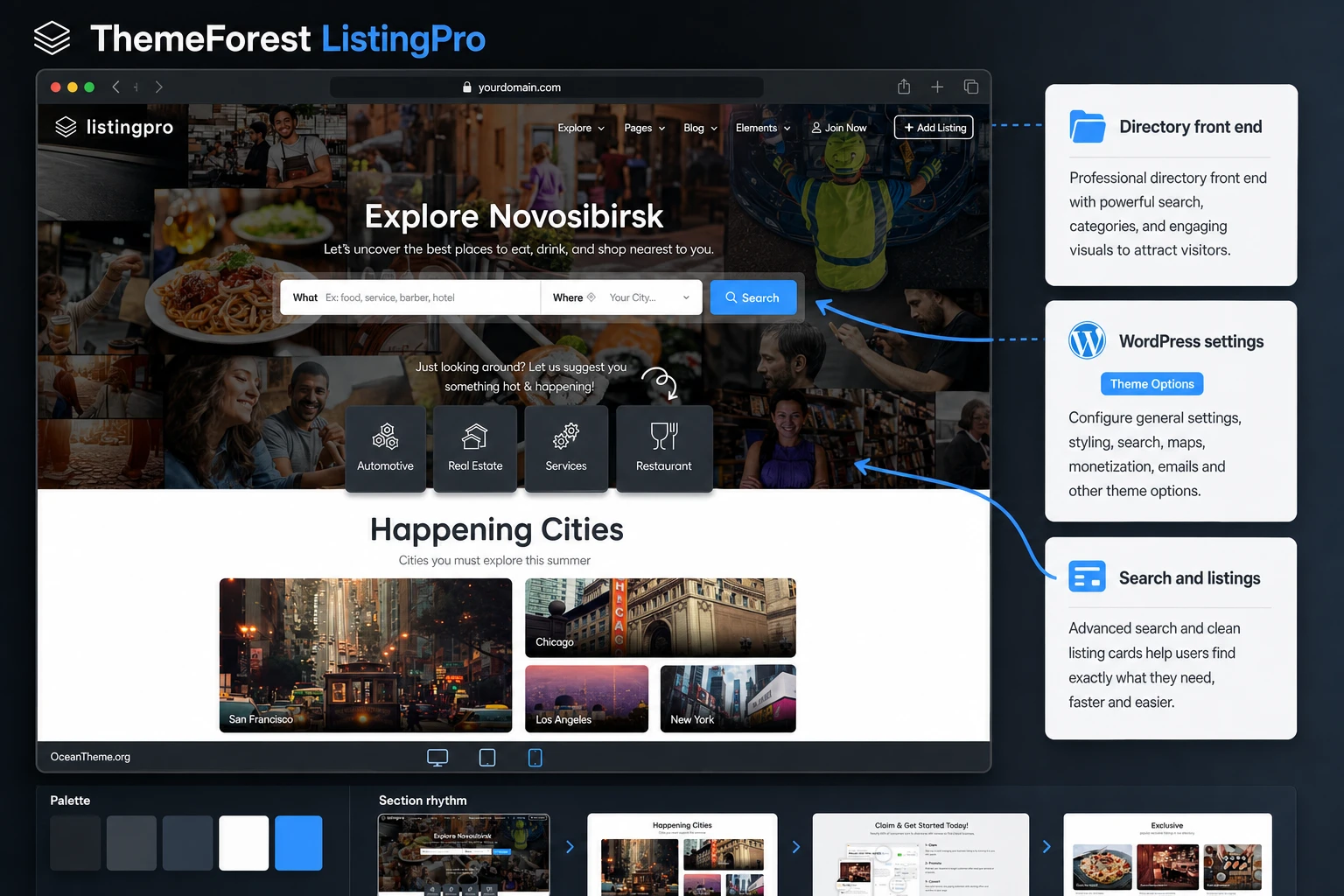 ThemeForest ListingPro v2.9.11 [19386460] - tourist theme for WordPress ...