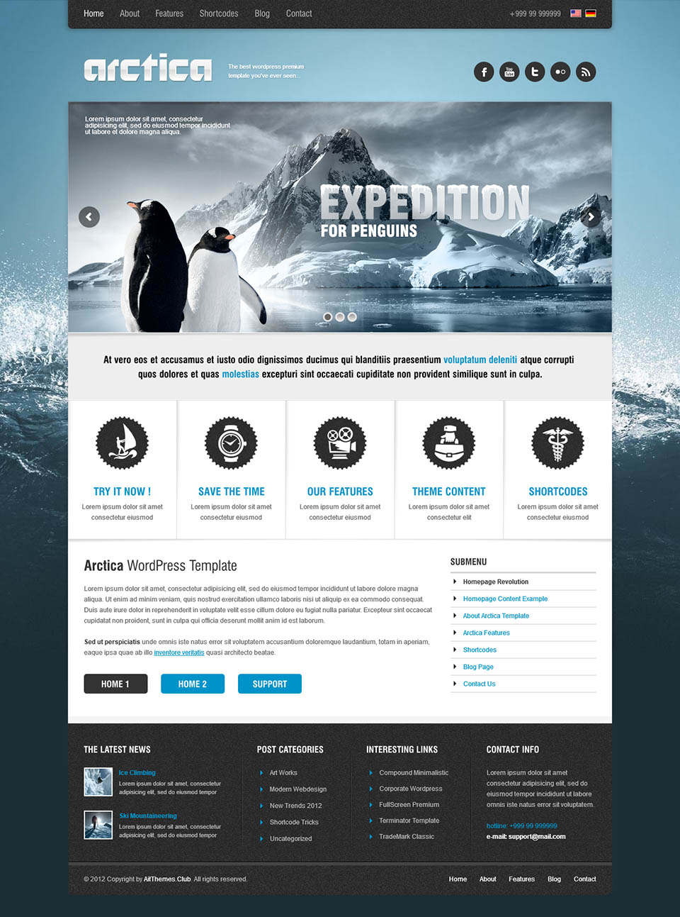 WordPress template AitThemes Arctica