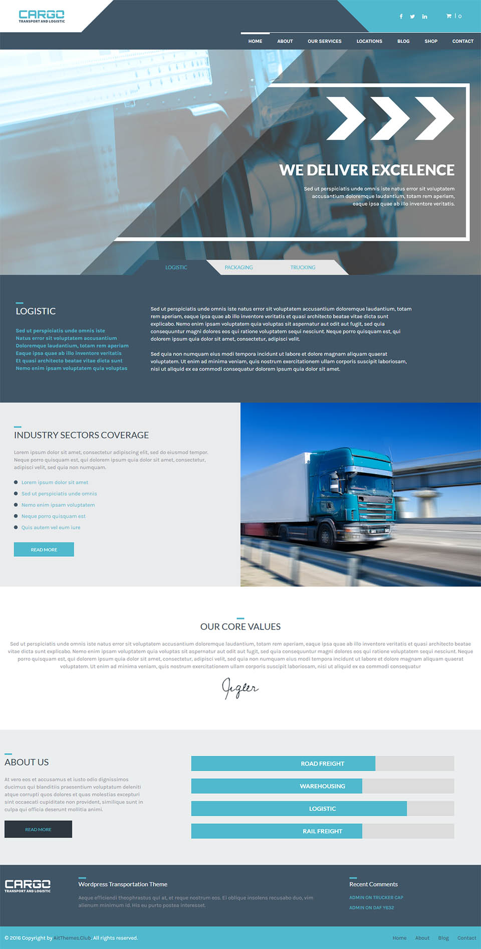 Template AitThemes Cargo WordPress template AitThemes Cargo