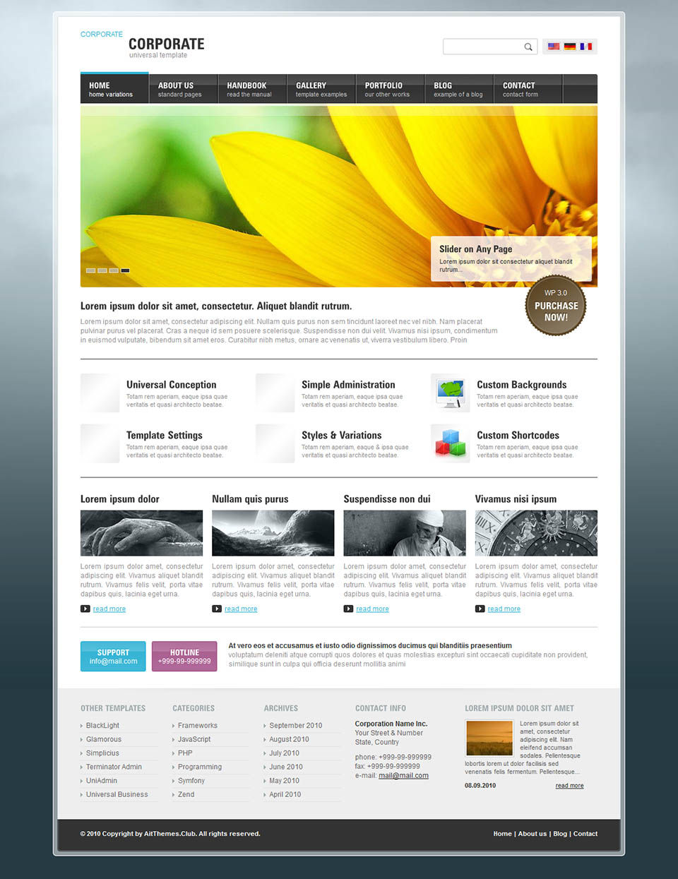 WordPress template AitThemes Corporate Easy