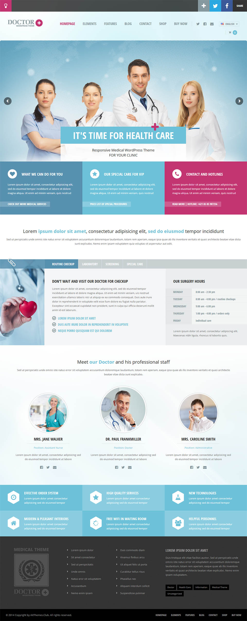 WordPress template AitThemes Doctor+