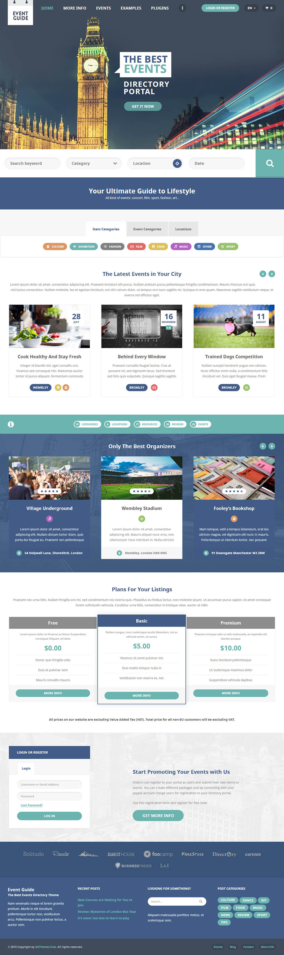 WordPress template AitThemes Event Guide