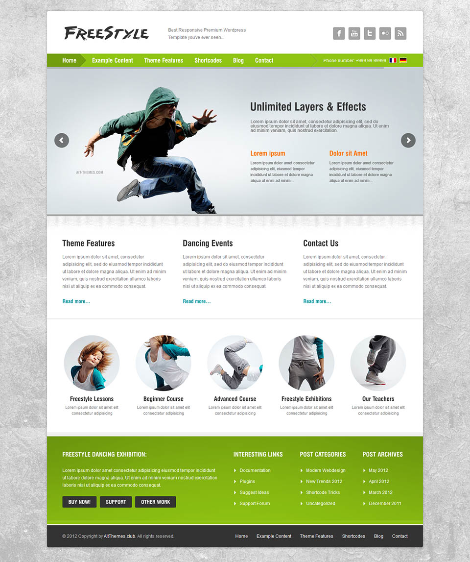 WordPress template AitThemes Freestyle