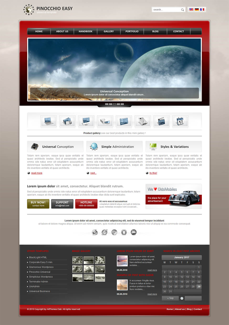 WordPress template AitThemes Pinocchio
