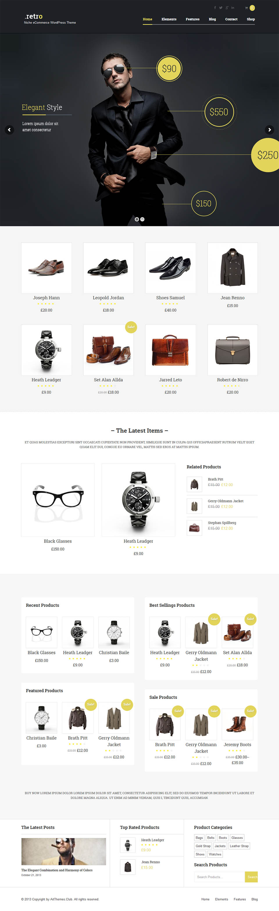 WordPress template AitThemes Retro