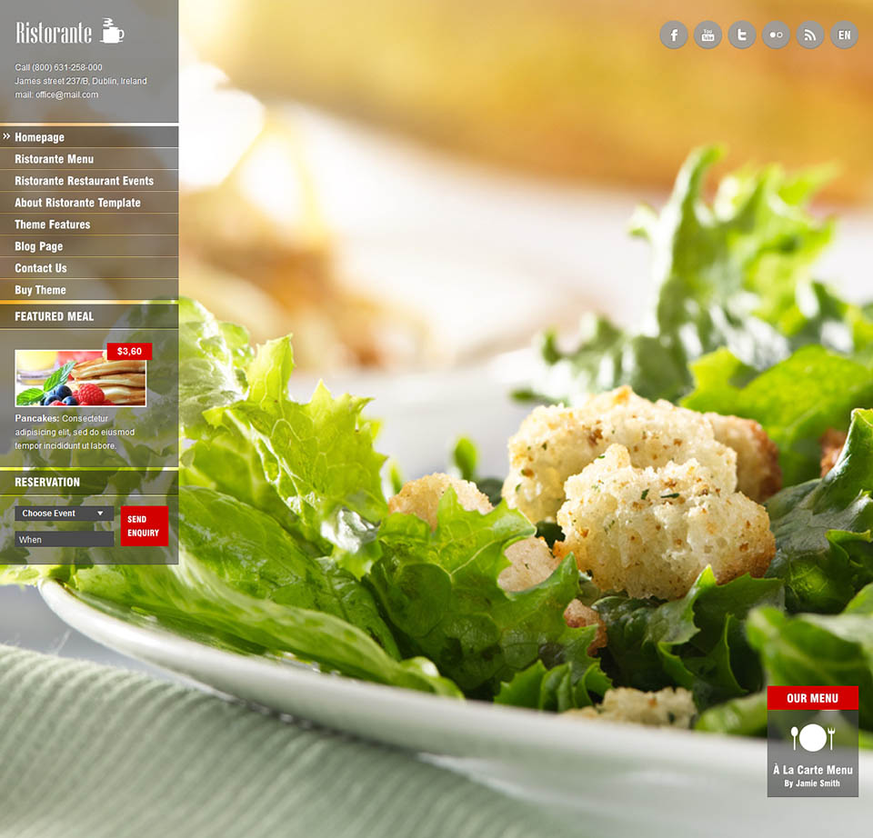 WordPress template AitThemes Ristorante