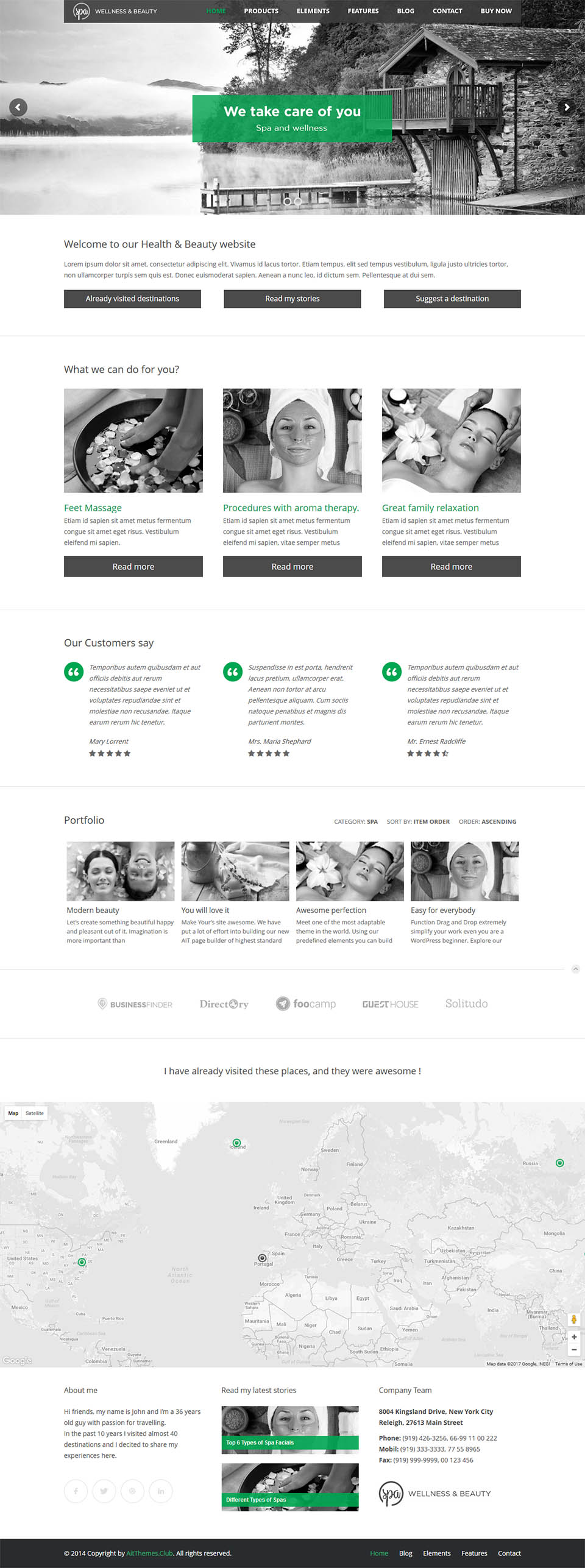 WordPress template AitThemes Spa