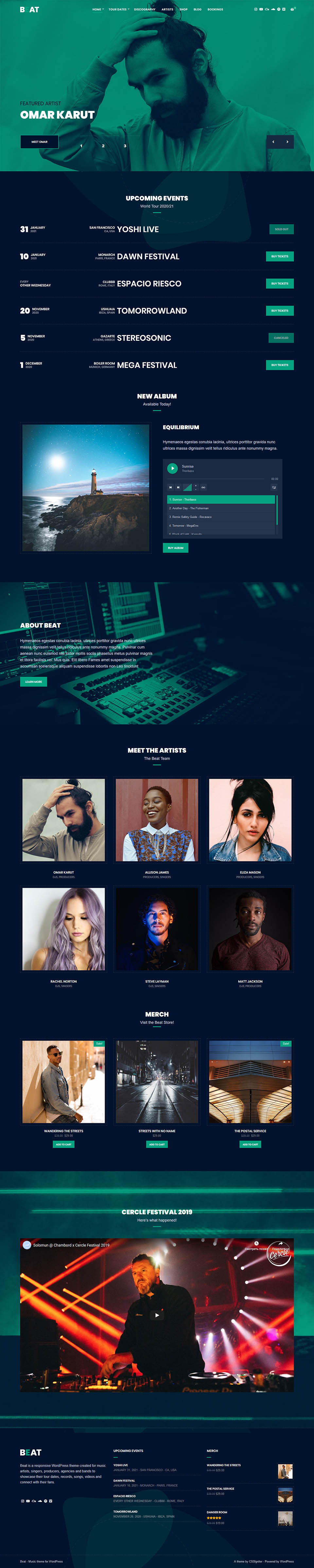 WordPress template CSSIgniter Beat