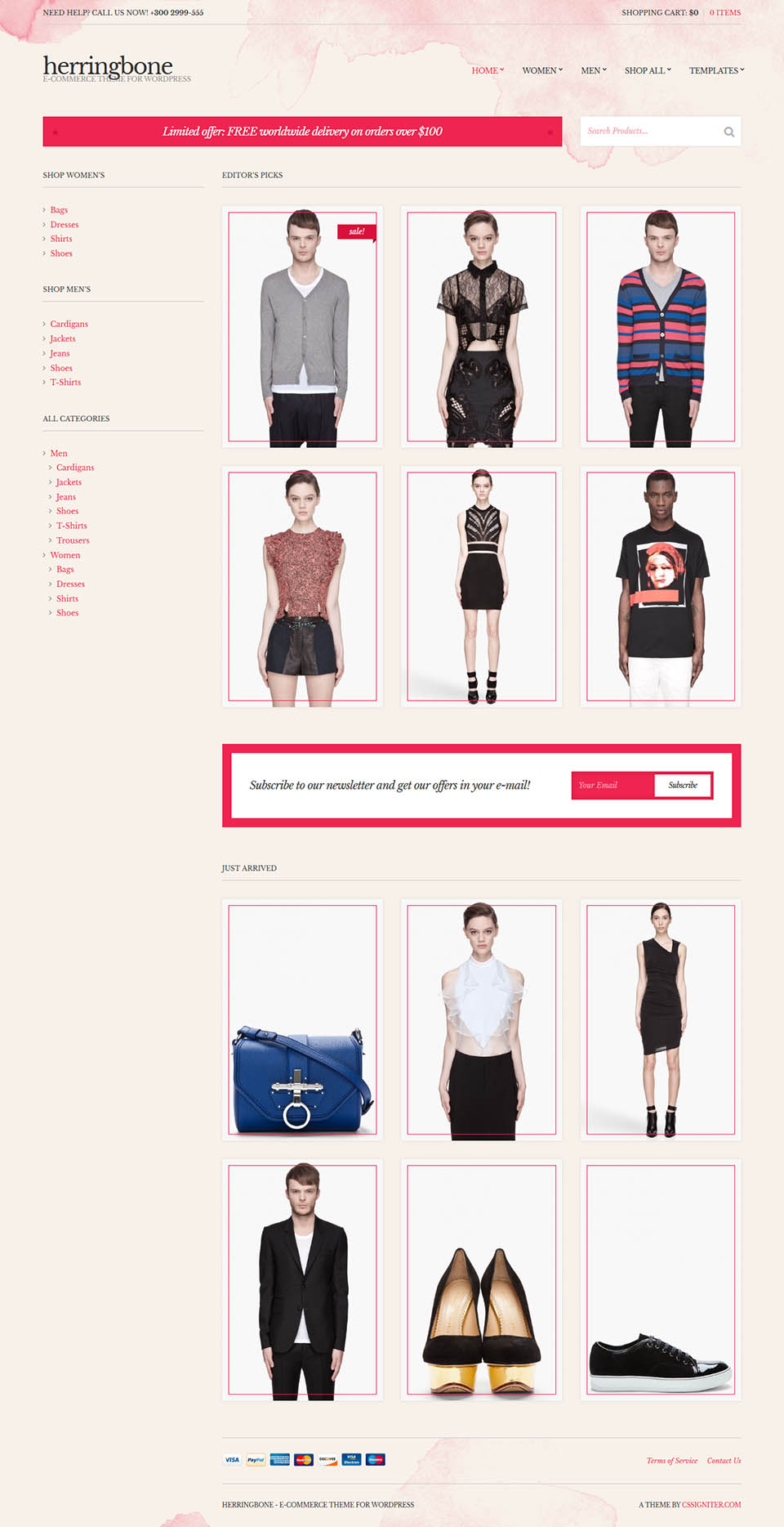 WordPress template CSSIgniter Herringbone