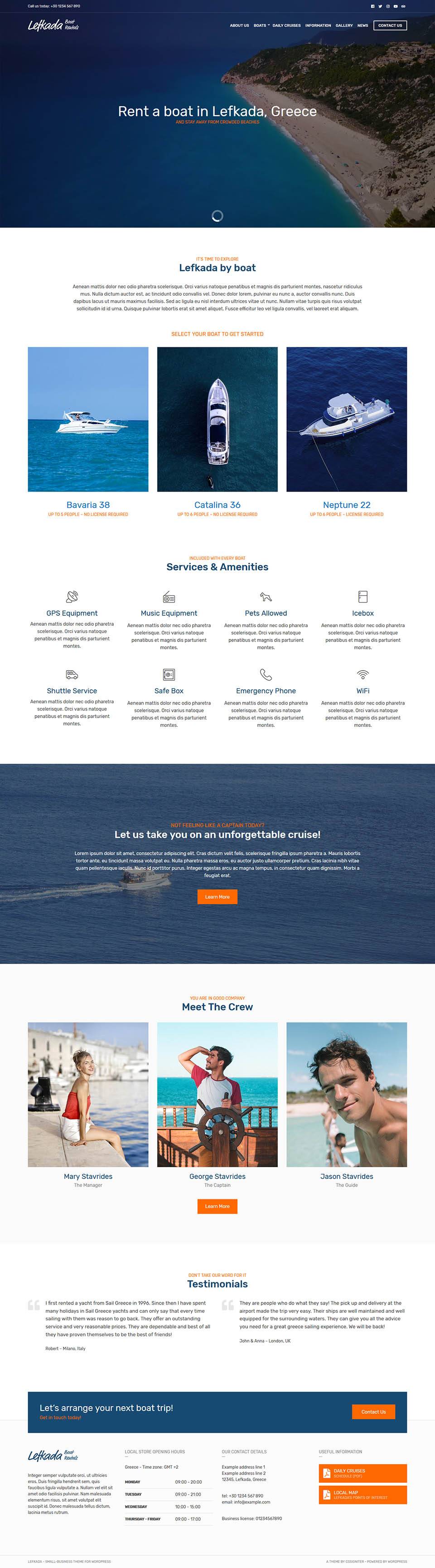 WordPress template CSSIgniter Lefkada