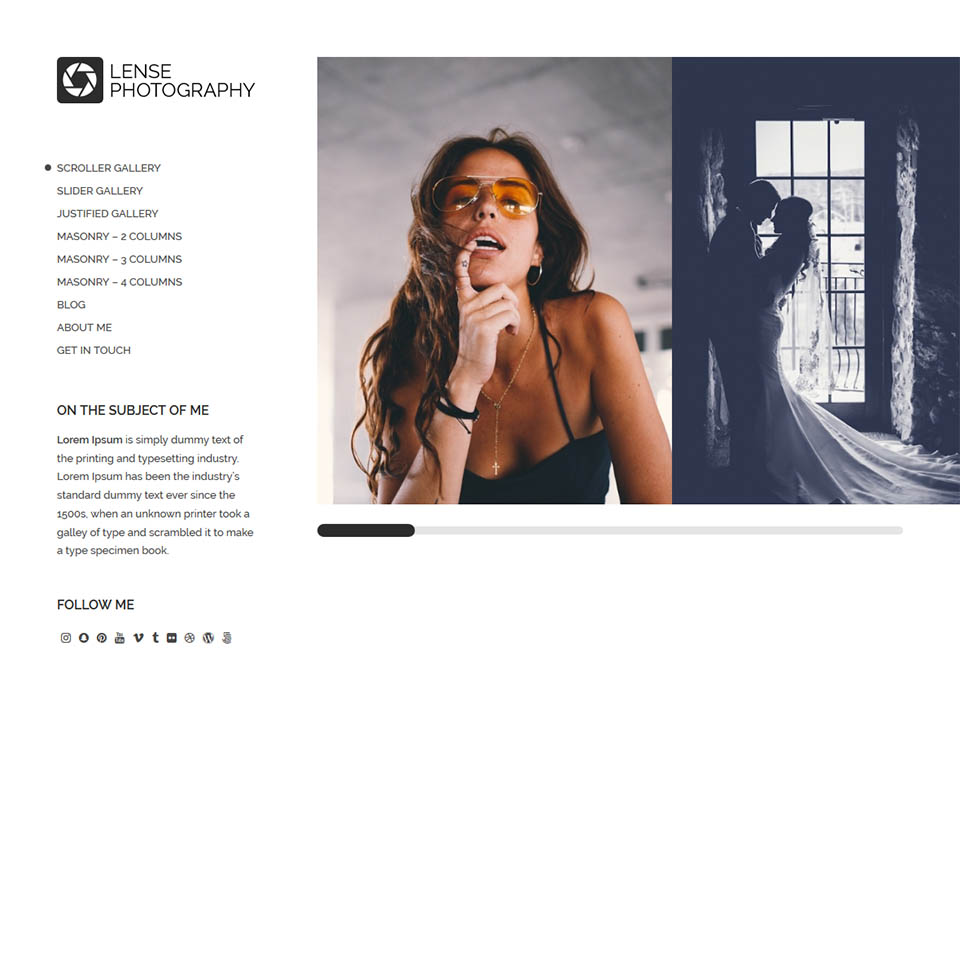 WordPress template CSSIgniter Lense