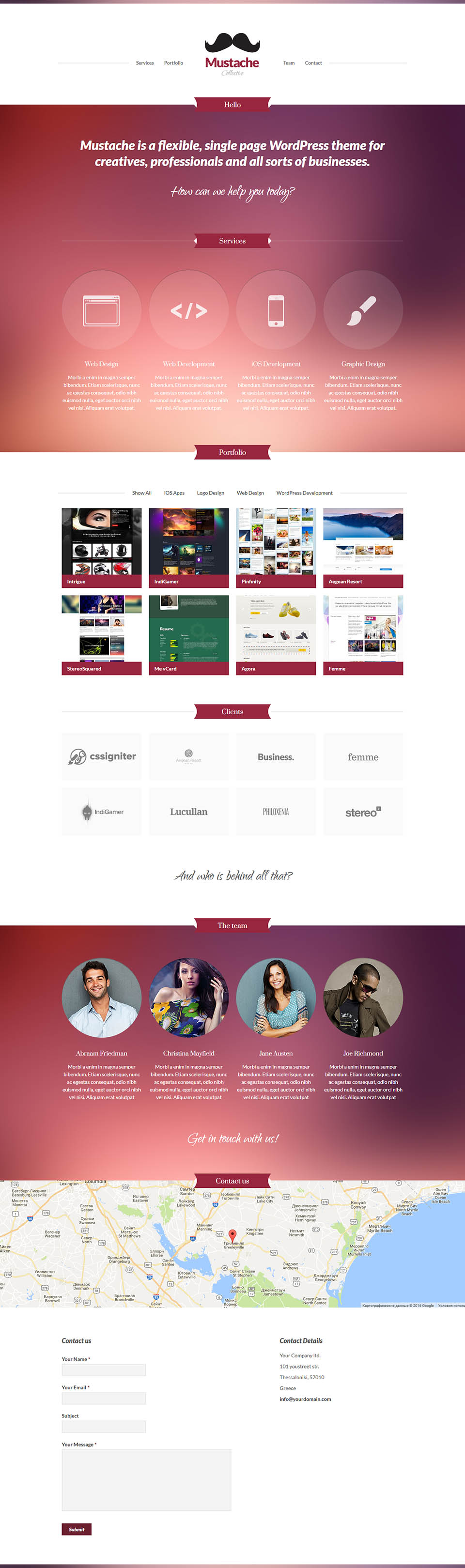 WordPress template CSSIgniter Mustache