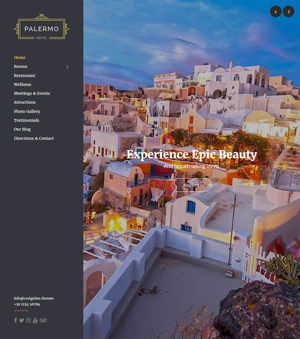 WordPress template CSSIgniter Palermo