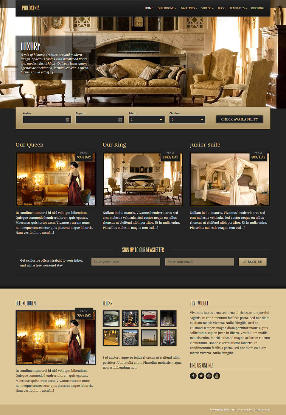 WordPress template CSSIgniter Philoxenia