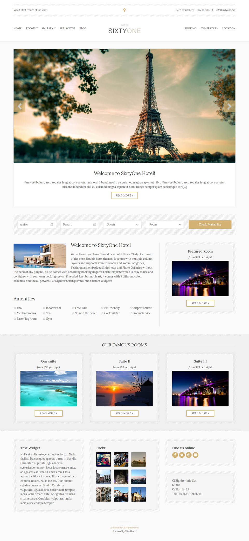 WordPress template CSSIgniter SixtyOne