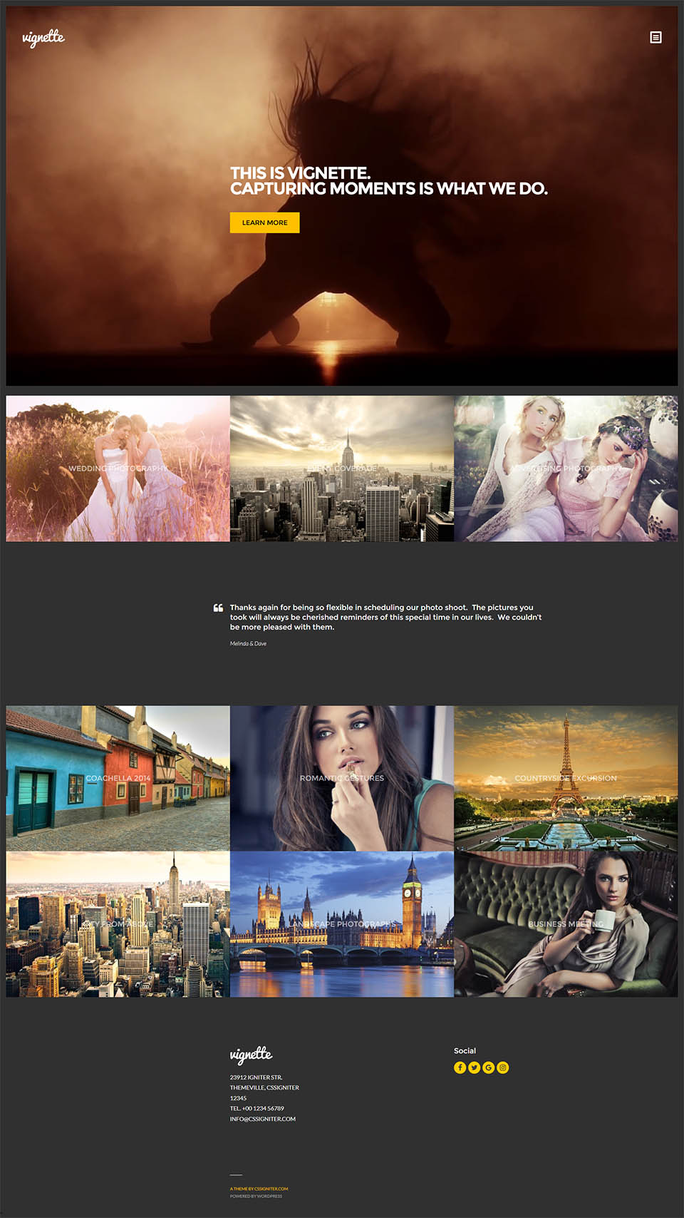 WordPress template CSSIgniter Vignette