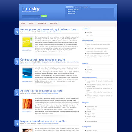 ElegantThemes BlueSky