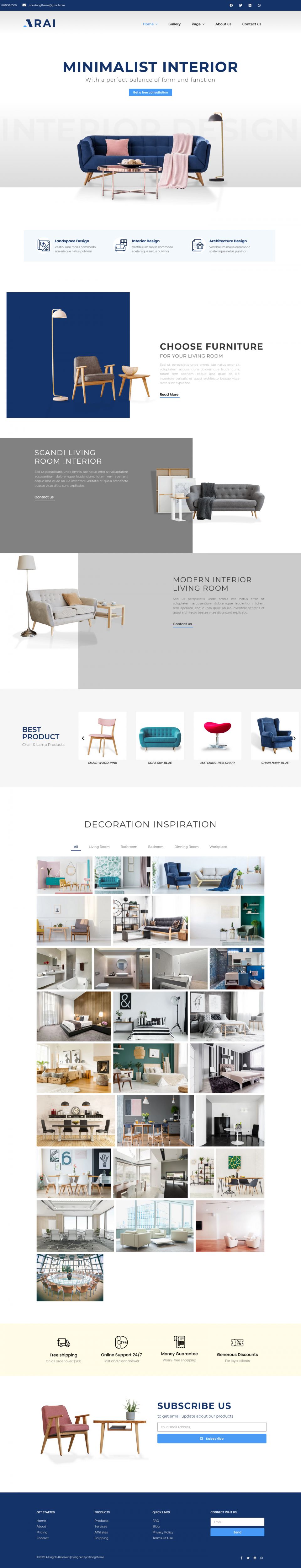 WordPress template ThemeForest Arai