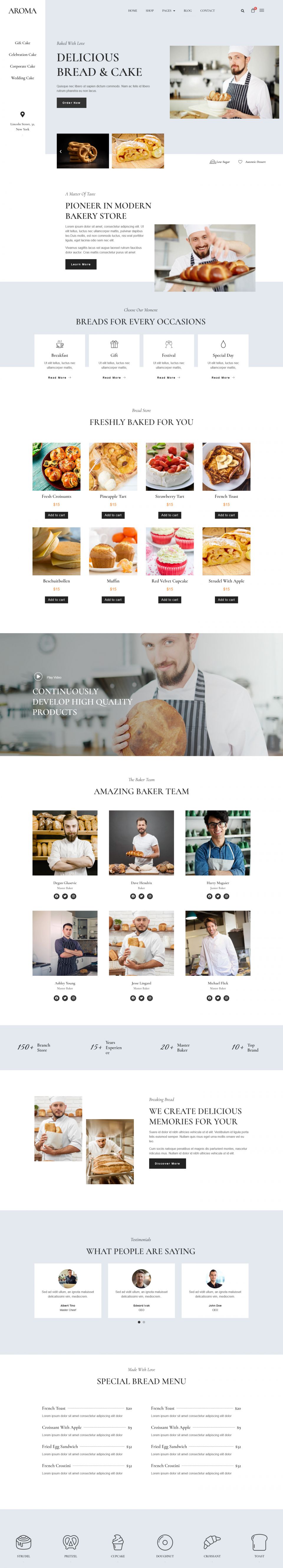 WordPress template ThemeForest Aroma