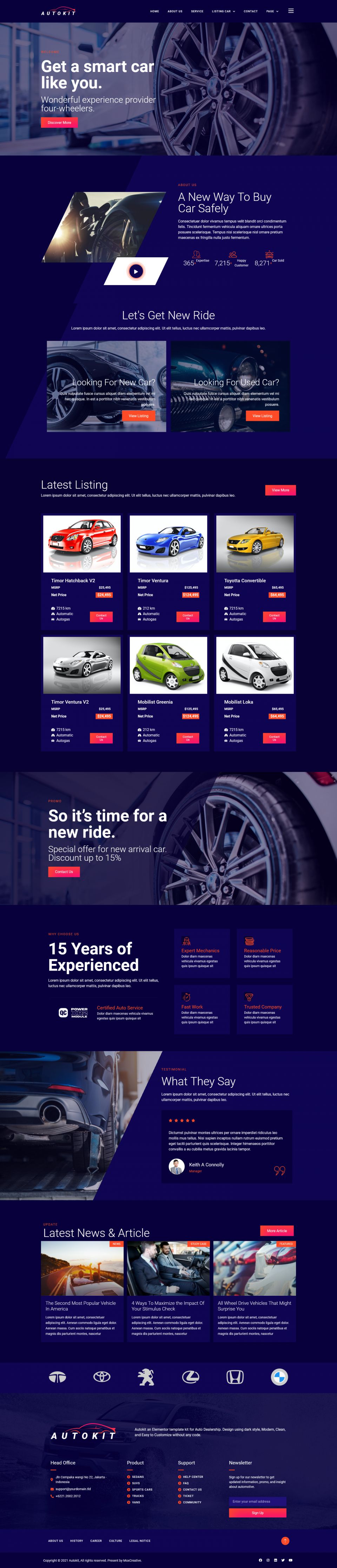 WordPress template ThemeForest AutoKit