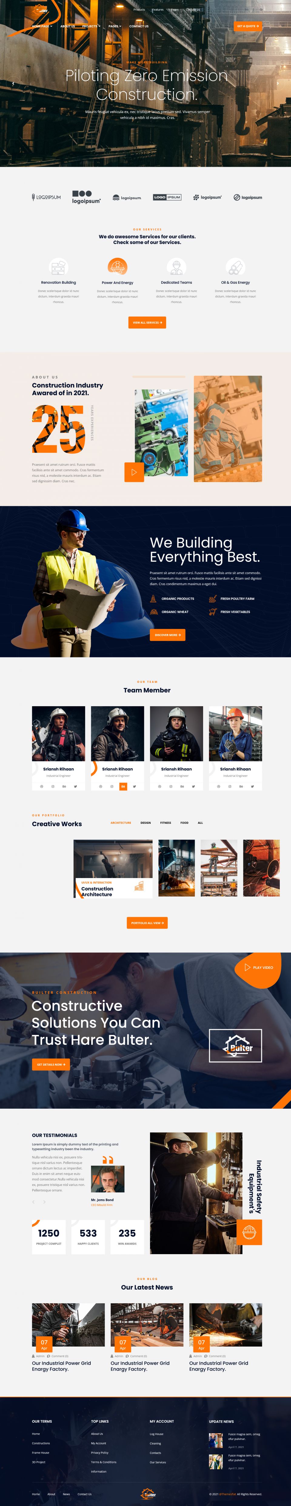 WordPress template ThemeForest Bulter