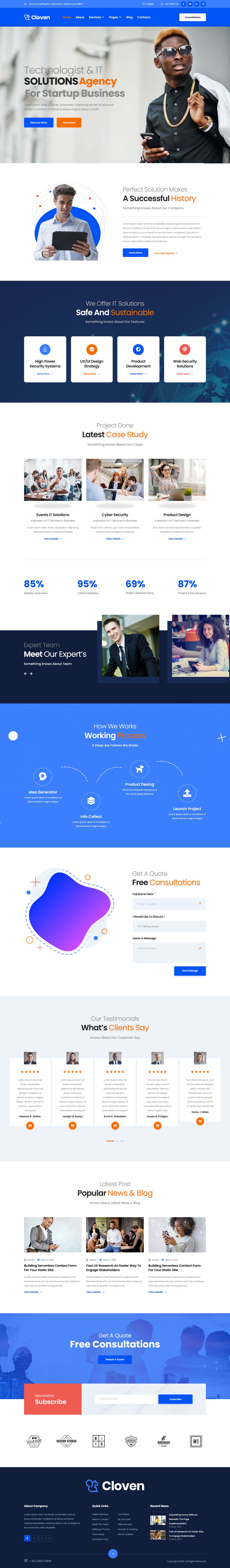 Template ThemeForest Cloven WordPress template ThemeForest Cloven