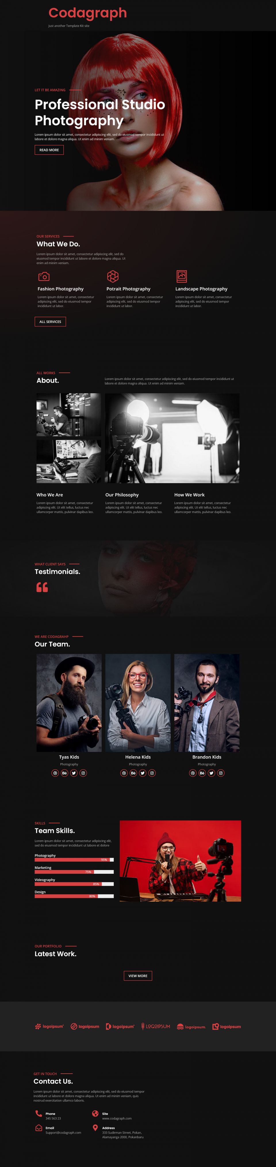 WordPress template ThemeForest Codagraph