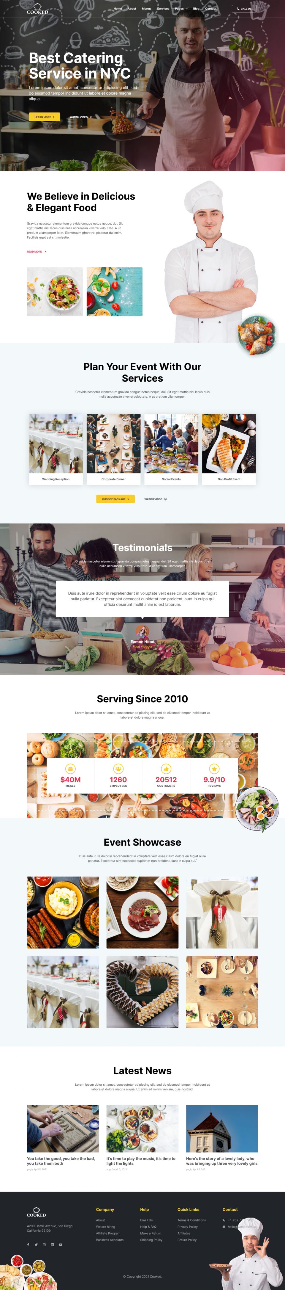 Template ThemeForest Cooked WordPress template ThemeForest Cooked