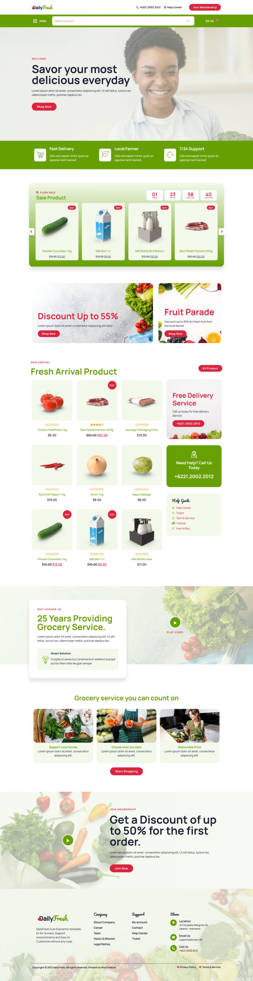 WordPress template ThemeForest DailyFresh