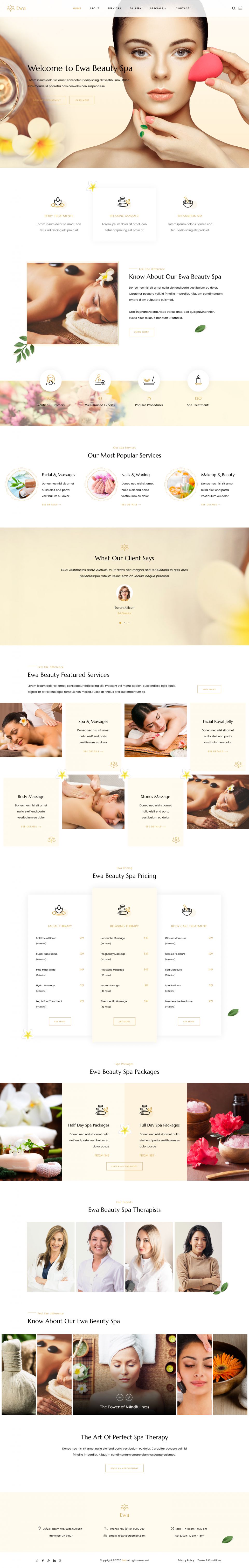WordPress template ThemeForest Ewa