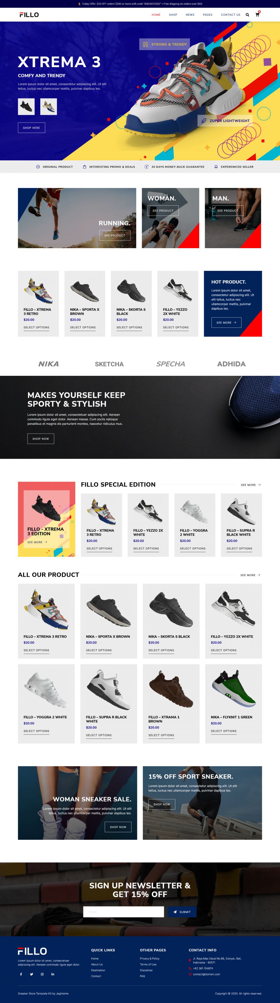 WordPress template ThemeForest Fillo