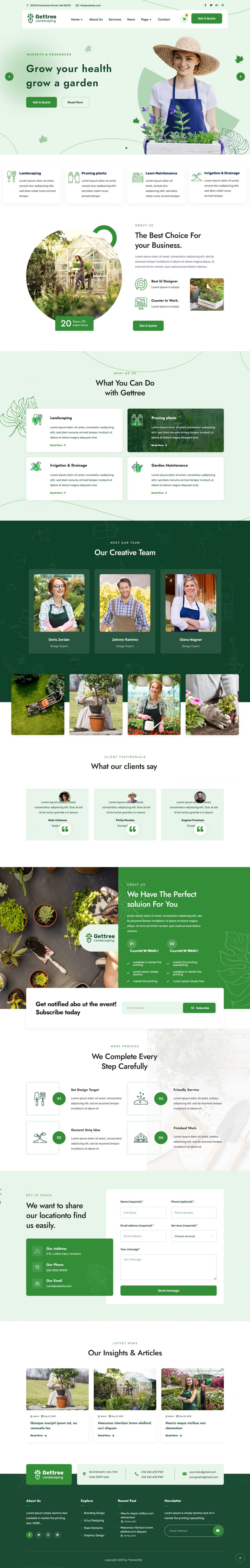WordPress template ThemeForest Gettree