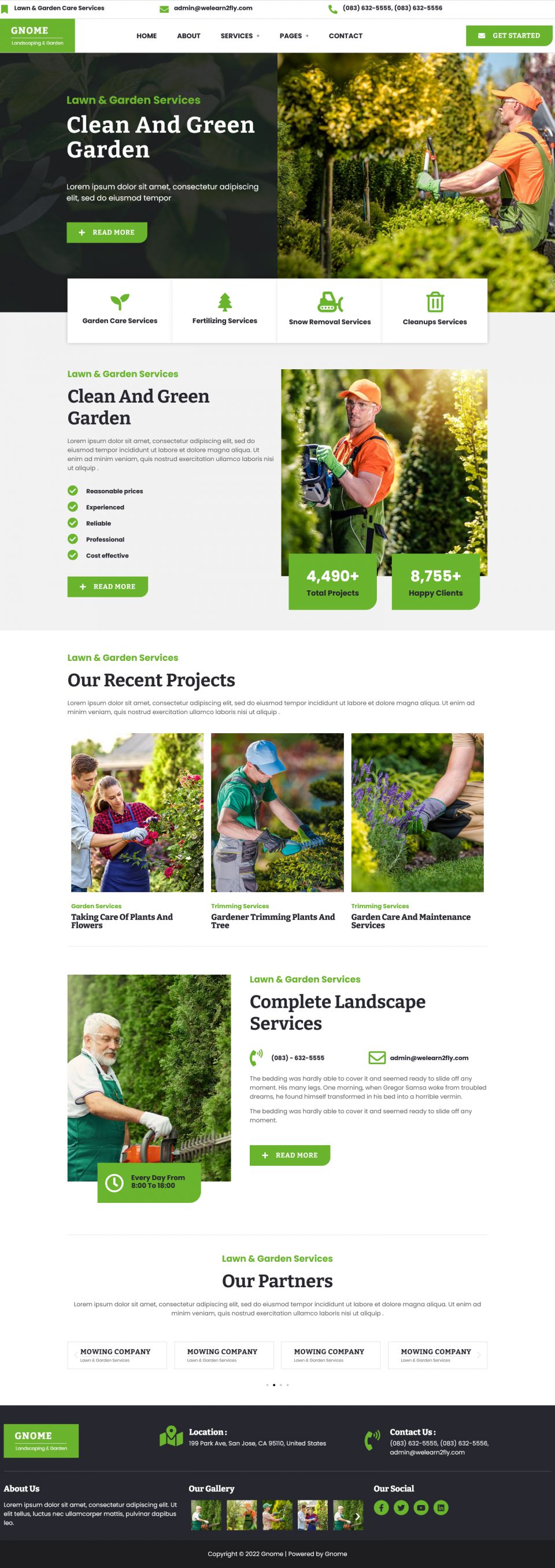 WordPress template ThemeForest Gnome