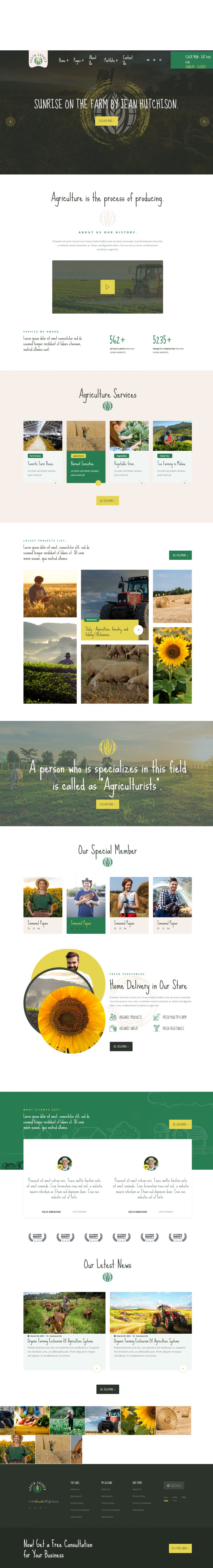 Template ThemeForest Grain Grower WordPress template ThemeForest Grain Grower