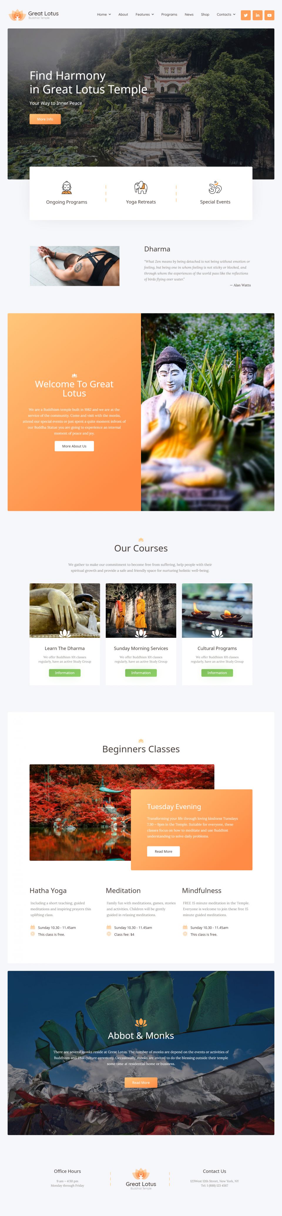 WordPress template ThemeForest Great Lotus