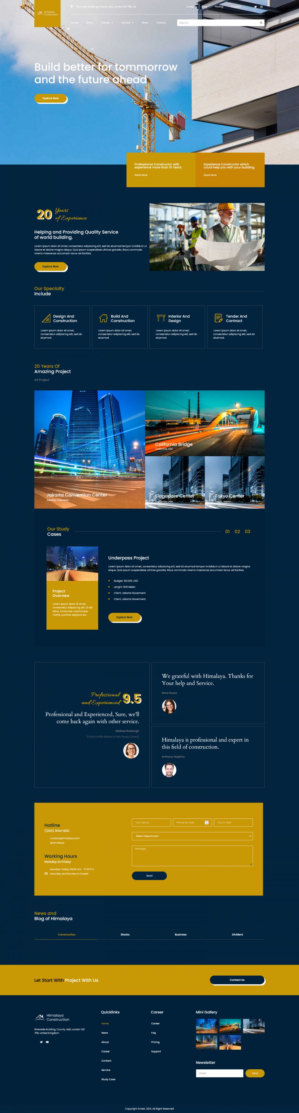 WordPress template ThemeForest Himalaya