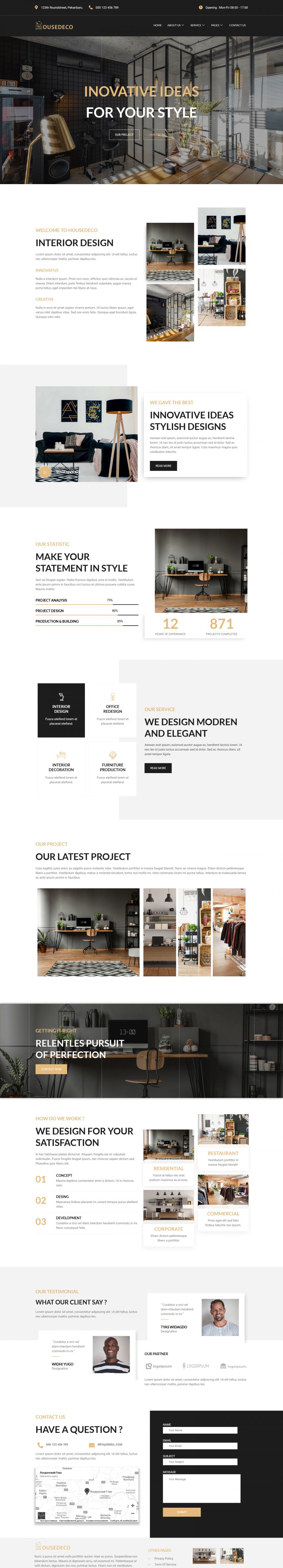 WordPress template ThemeForest Housedeco
