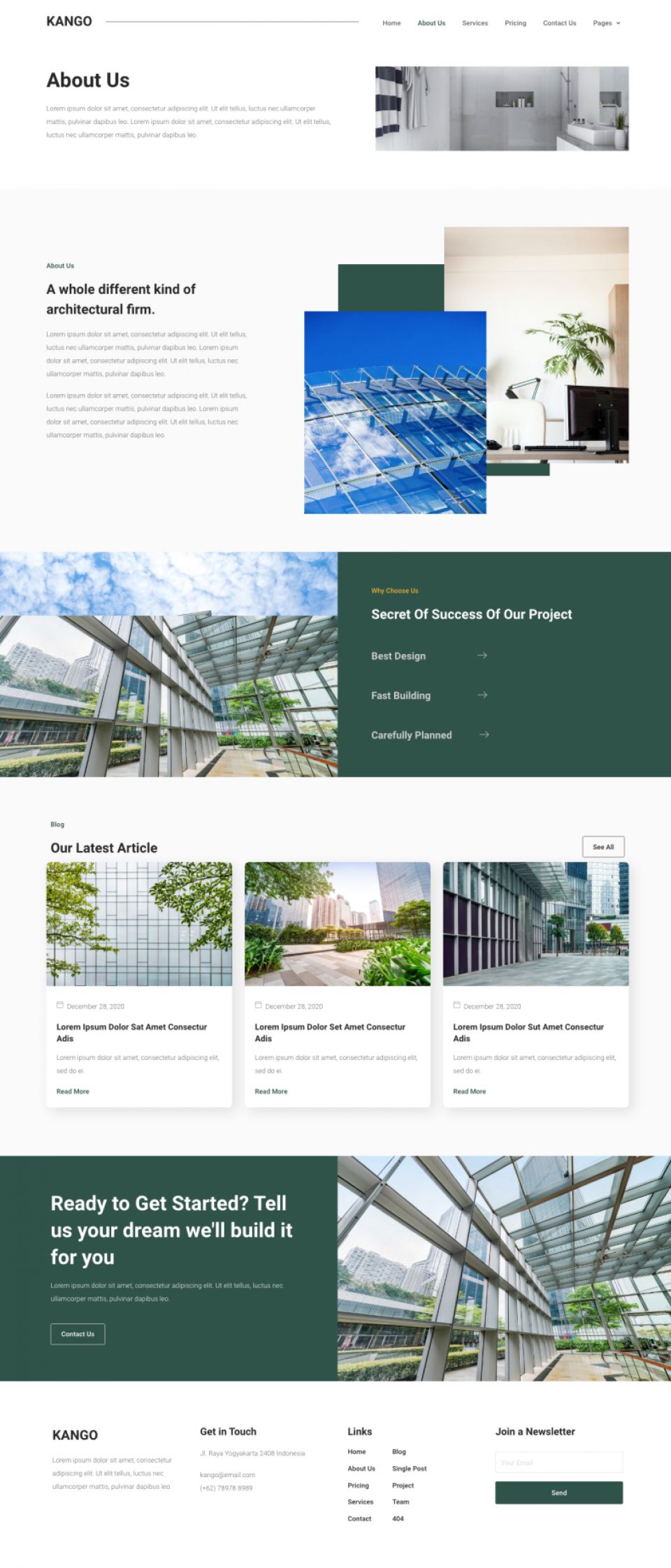 WordPress template ThemeForest Kango