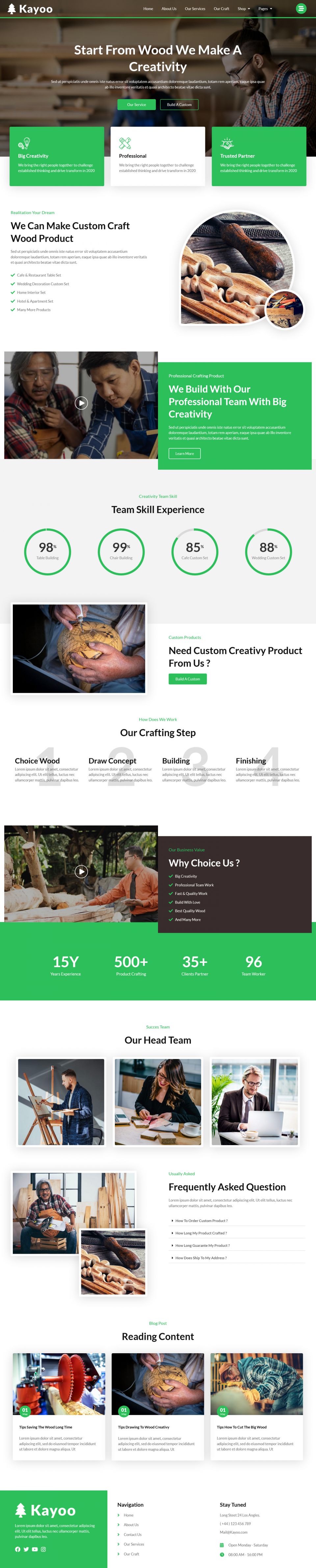 WordPress template ThemeForest Kayoo