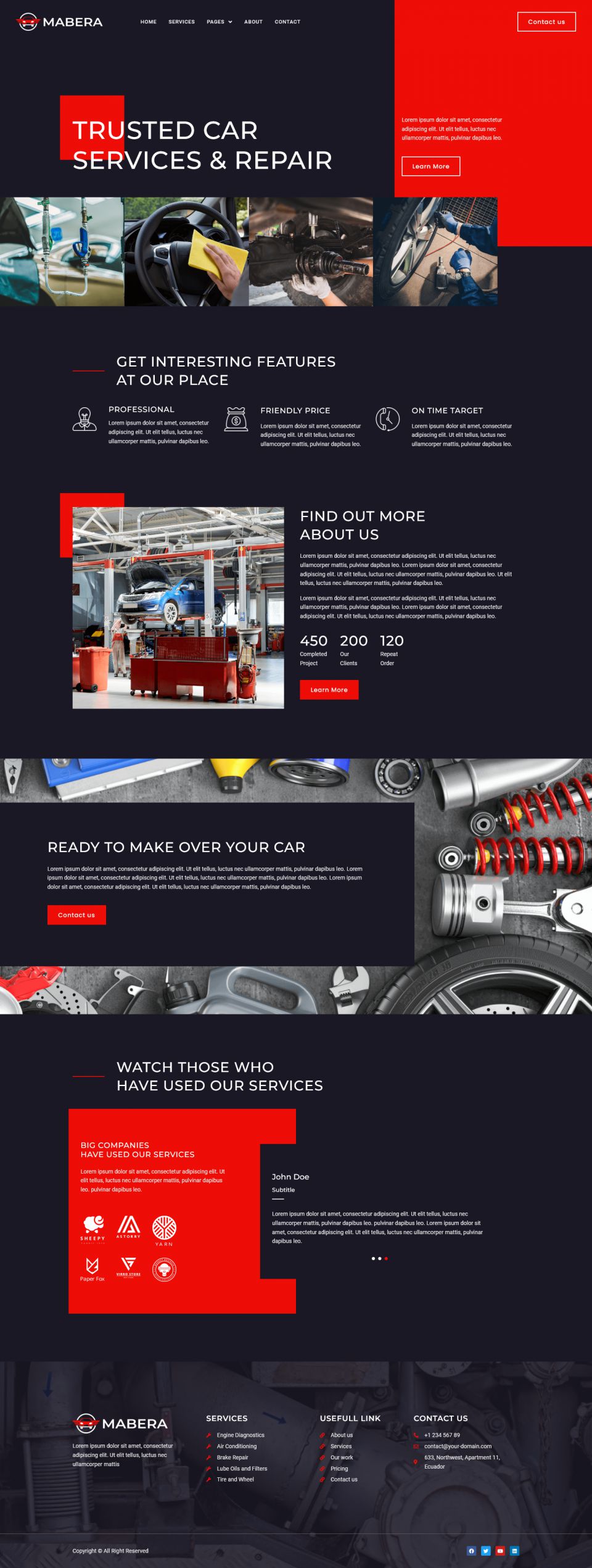 WordPress template ThemeForest Mabera
