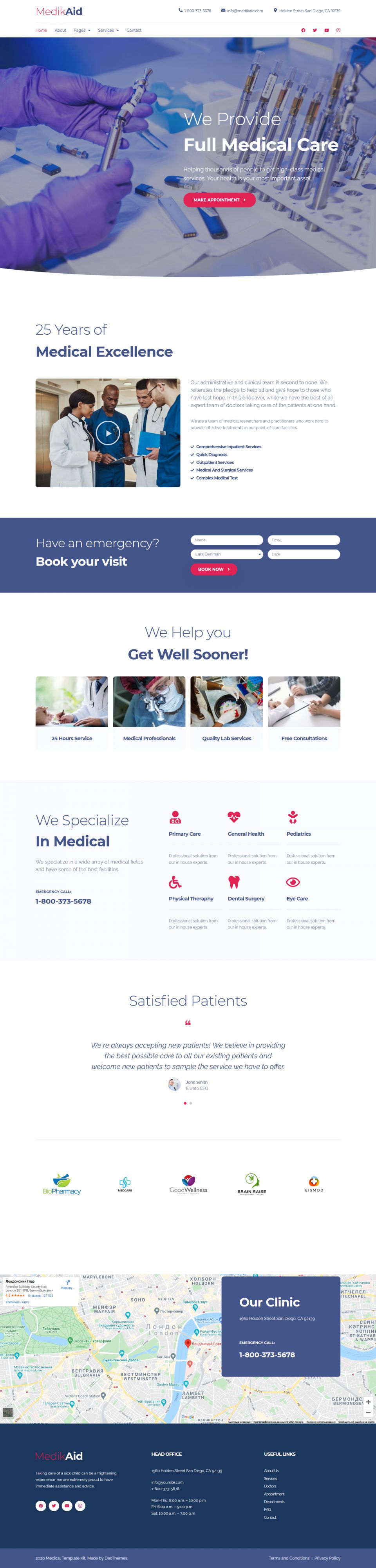 WordPress template ThemeForest MedikAid