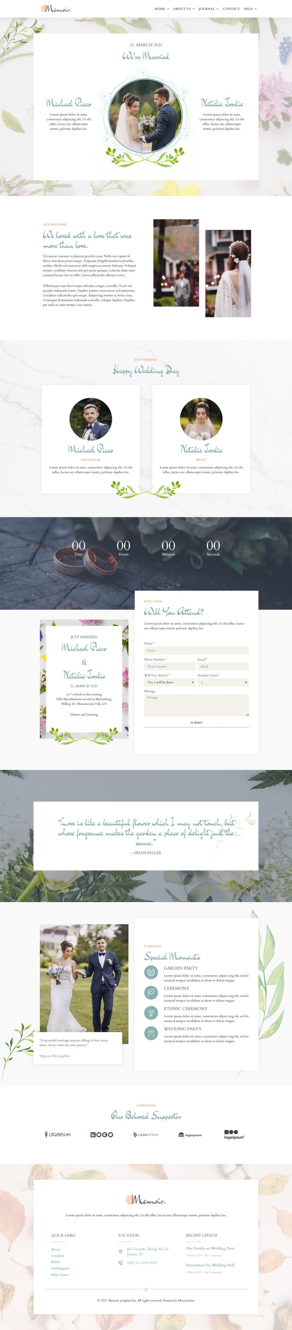 WordPress template ThemeForest Memoir