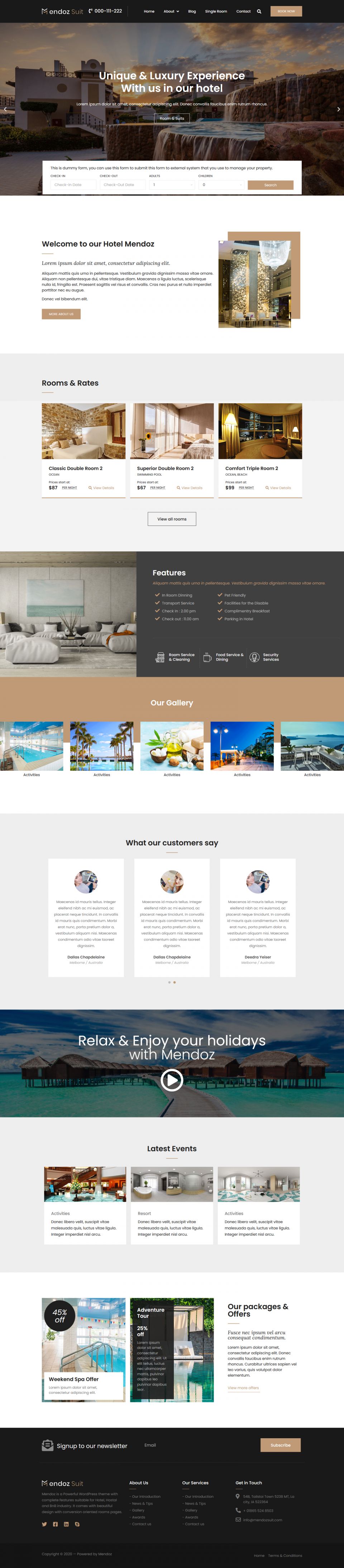 WordPress template ThemeForest Munhoz