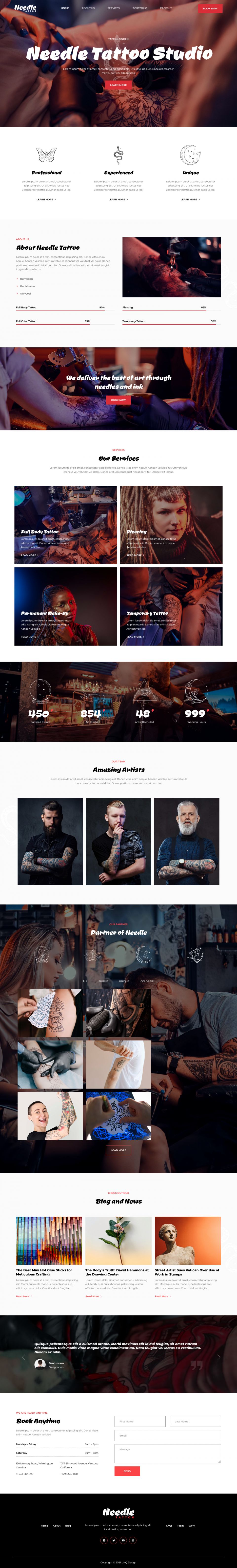 WordPress template ThemeForest Needle