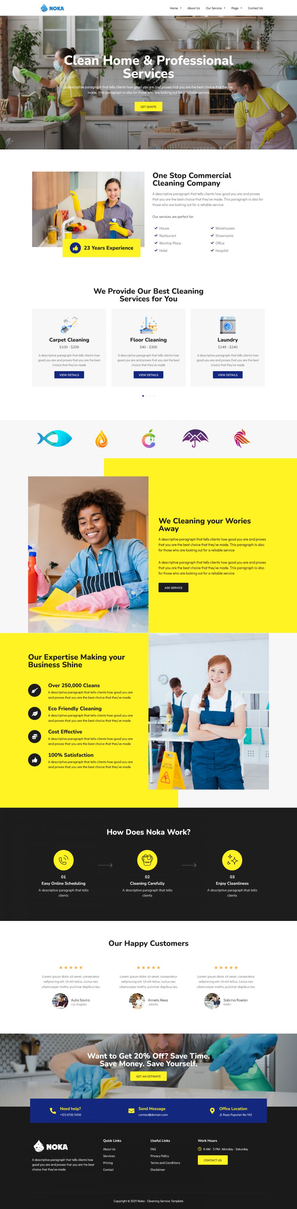 WordPress template ThemeForest Noka