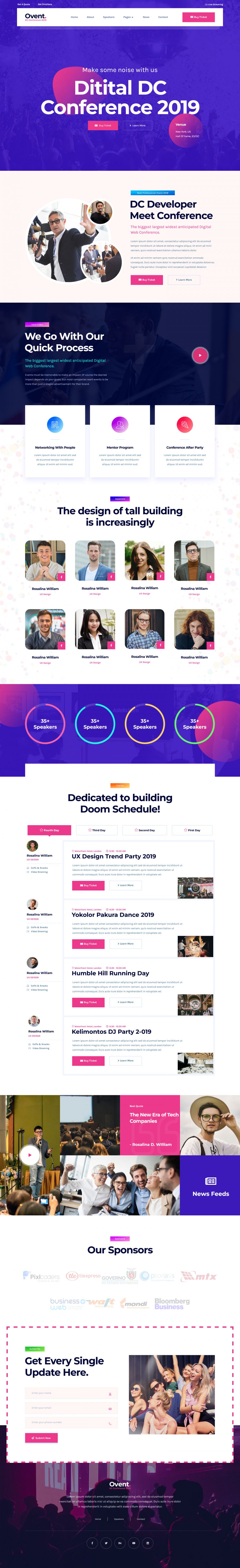 Template ThemeForest Ovent WordPress template ThemeForest Ovent