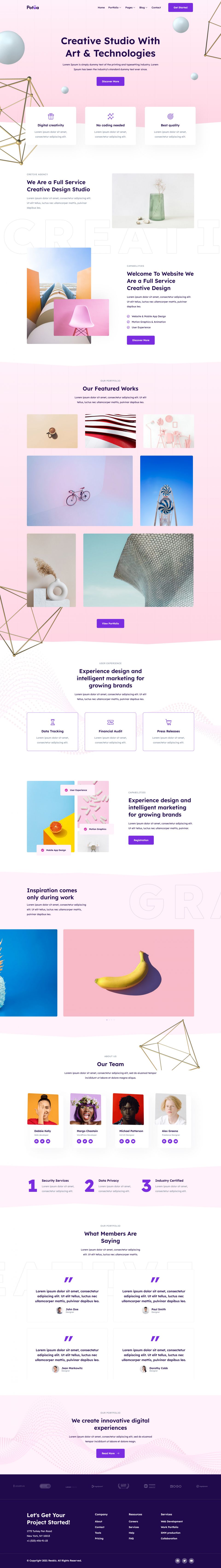 WordPress template ThemeForest Potua